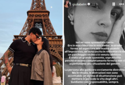 Stash, la compagna Giulia Belmonte: "Ero con le mie figlie, un'auto ci è venuta addosso"