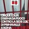 Roma, Cgil: "Cinque fori di proiettile contro la sede di Primavalle" Roma, Cgil: "Cinque fori di proiettile contro la sede di Primavalle"
