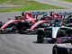 Gp Monza, scintille alla partenza: contatto Leclerc-Hamilton, poi Charles finisce a muro