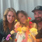 Claudia Gerini e Federico Zampaglione di nuovo insieme per il compleanno della figlia: la dedica