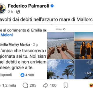 "Travolti dai debiti nell'azzurro mare di Mallorca": Osho smaschera la creator che aveva criticato Giorgia Meloni "Travolti dai debiti nell'azzurro mare di Mallorca": Osho smaschera la creator che aveva criticato Giorgia Meloni