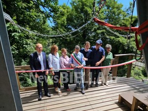Veglio, inaugurata la Zipline del Parco Avventura, un valore aggiunto per il Biellese e il Piemonte Veglio, inaugurata la Zipline del Parco Avventura, un valore aggiunto per il Biellese e il Piemonte
