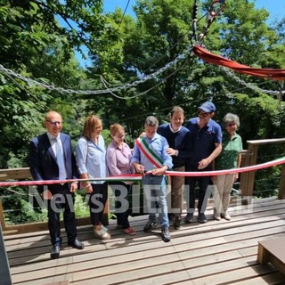 Veglio, inaugurata la Zipline del Parco Avventura, un valore aggiunto per il Biellese e il Piemonte