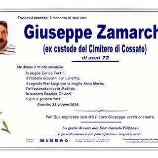 Giuseppe Zamarchi (ex custode del cimitero di Cossato)